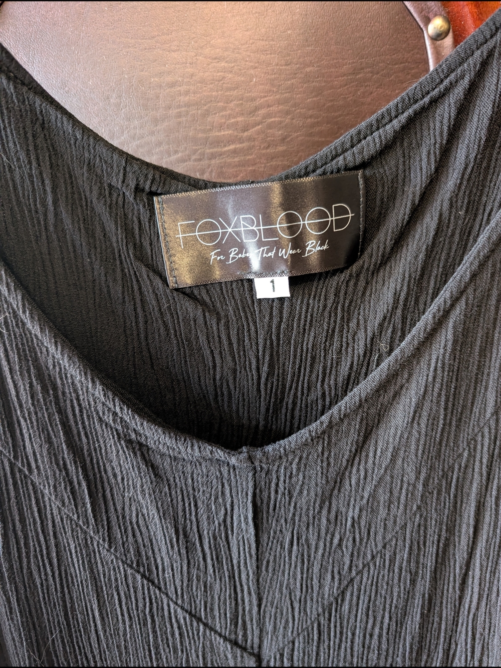 Black Flowy Wide-Leg Jumpsuit – Effortless & Comfortable - Picture 2 of 2